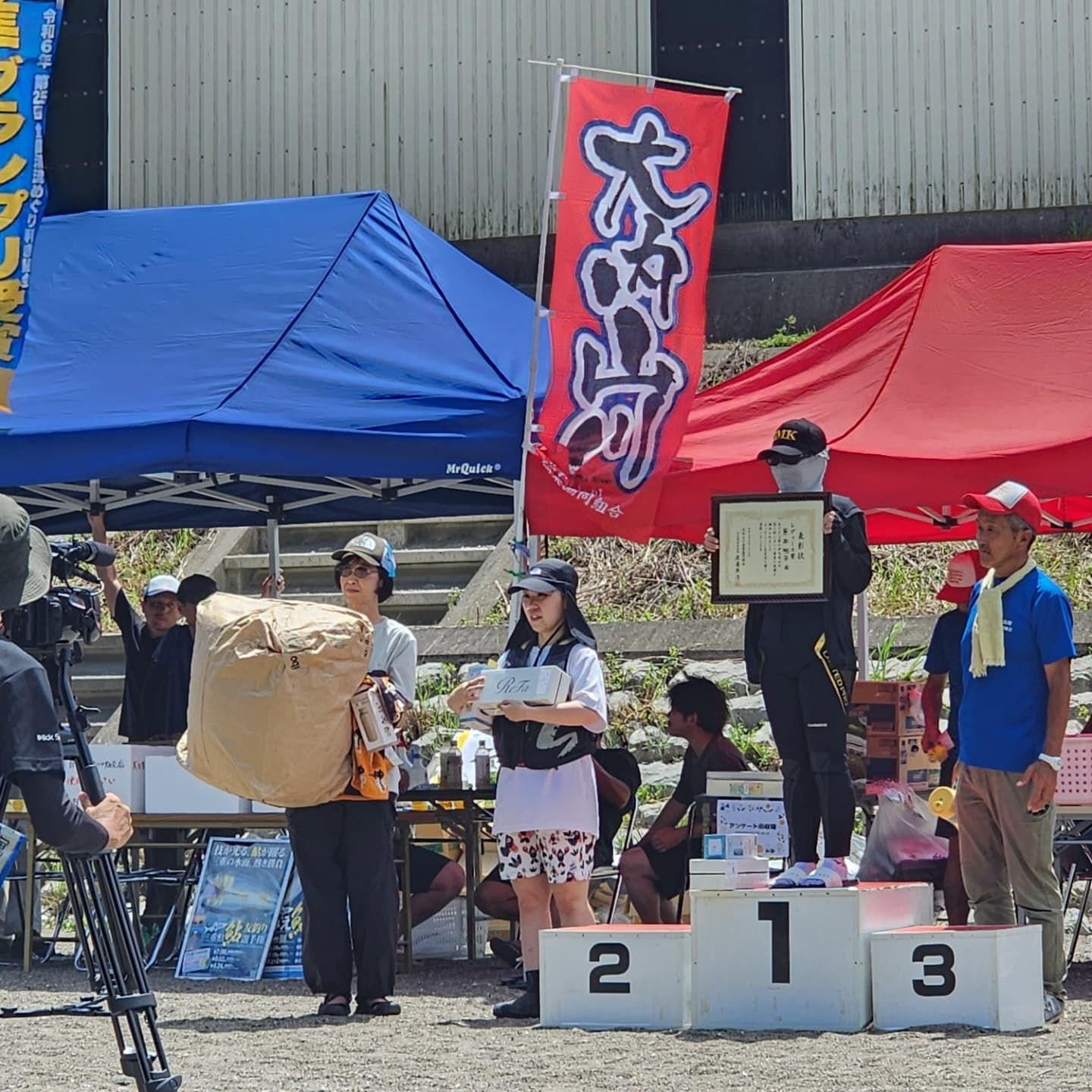大内山川名人杯　アユ釣り大会の景品にクリマフランスとクリマカ