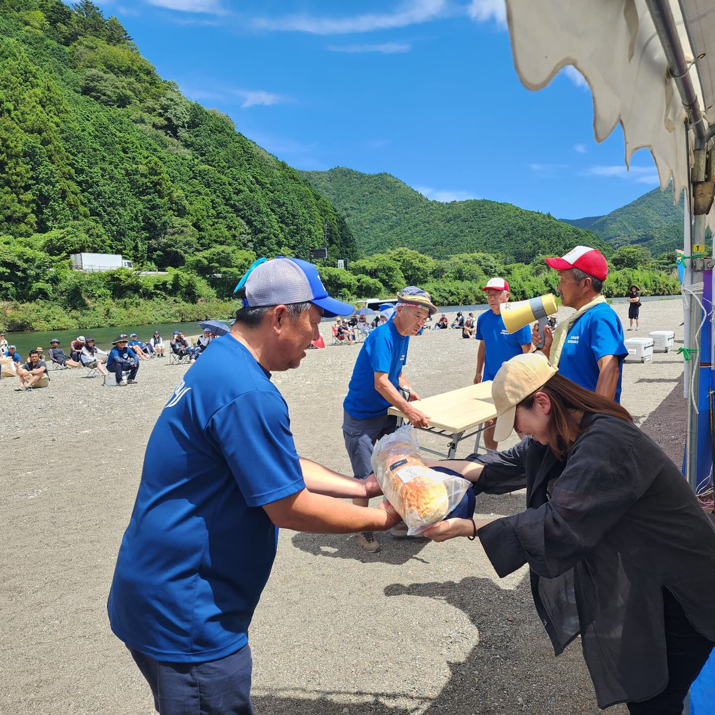 大内山川名人杯　アユ釣り大会の景品にクリマフランスとクリマカ